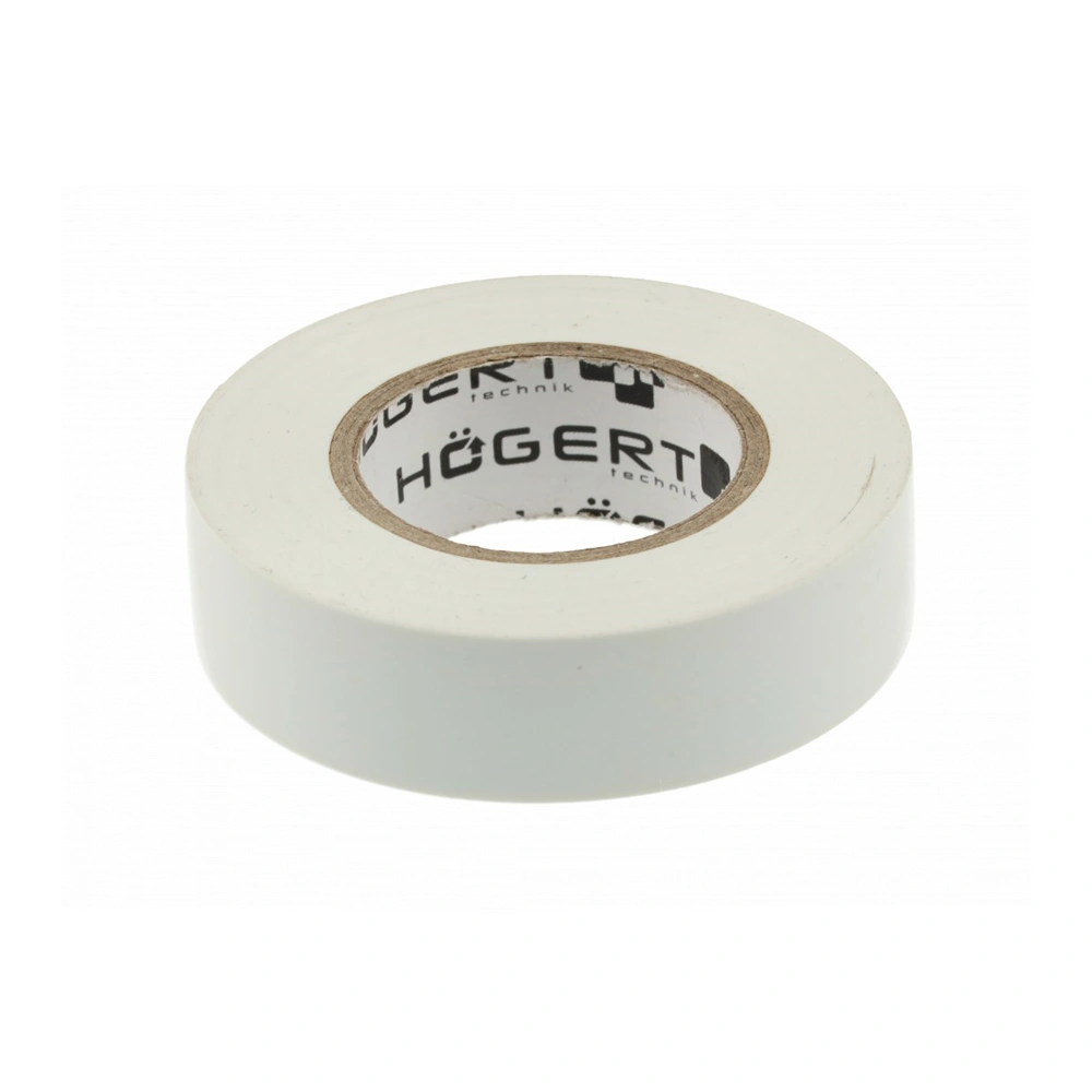 Szigetelőszalag, fehér, 20m, 19 mm, HÖGERT HT1P285