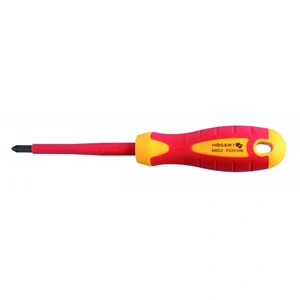 Szigetelt csavarhúzó, csillag fejű, mágneses, PZ2 x 100  mm szár, 1000V , HÖGERT HT1S944
