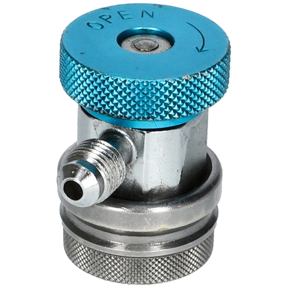 Töltő csatlakozó autóklíma R134a 1/4 coll SAE x 13 szívóoldali LP (kék)