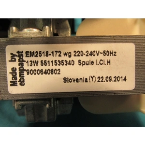 Ventilátor lapát + motor (magnetron hűtőgép) (eredeti) BOSCH mikrohullámú sütő / RENDELÉSRE