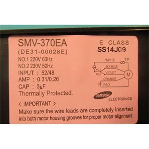 Ventilátor, tangenciális (eredeti) SAMSUNG mikrohulláú sütő / RENDELÉSRE