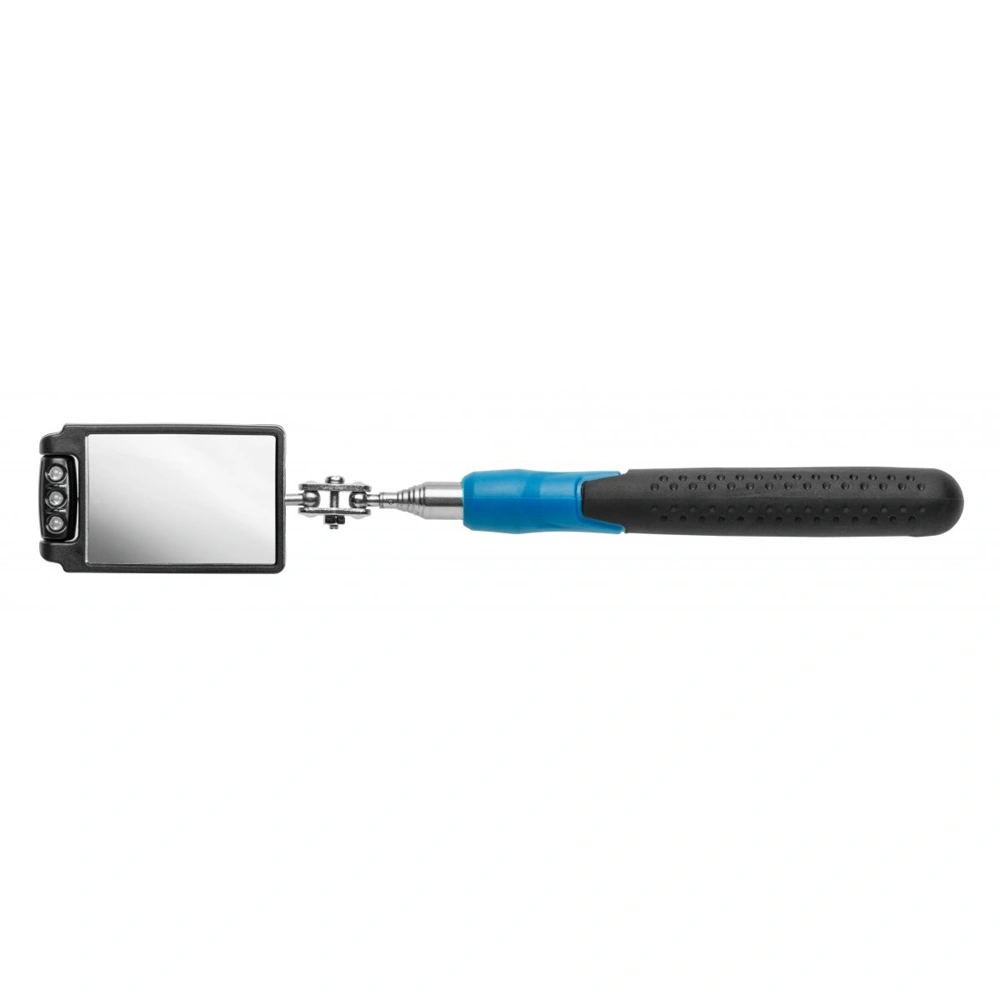 Vizsgálótükör, teleszkópos, LED-es,  max 800 mm, HÖGERT HT4R504
