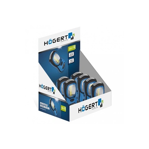 Zseblámpa, elemlámpa COB 3W, LED 3W, 160 lm, HÖGERT HT1E402